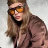 9 stücke/4 stücke Doppel Brücke Sonnenbrille Oversize Candy Farbe Brille Frauen Klassische Mode Oval Pilot Sonnenbrille UV400 Oculos de Sol 4