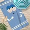 Lustiges T-Handtuch mit Cartoon-Motiv, weiches Pool-Geschenk für Reisen, Fitnessstudio, Dusche, Camping, schnell trocknend, Sport, großes Strandtuch