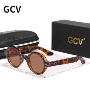 GCV Brand Fashion Avantgarde Acetate Appearance Patent Design GM Cat Eye-Sonnenbrille für Damen, polarisiertes Licht und UV-Schutz