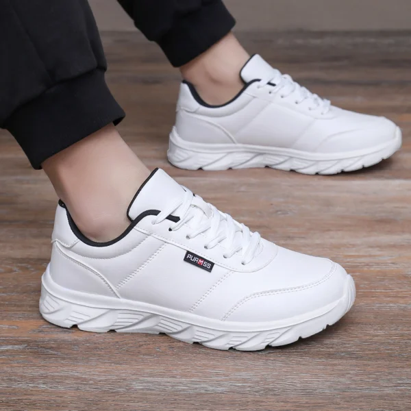Männer Schuhe Weiche Mokassin Schuhe Bequeme Casual Schuhe für Männer Solide Schwarz Weiß Walking Männer Turnschuhe Schuhe Plus Größe 39-46 2