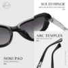 LM 2024 frauen Sonnenbrille Gradienten Polarisierte Linse Luxus Design Damen Elegante UV400 Mode Brillen Lunette De Soleil Femme 4
