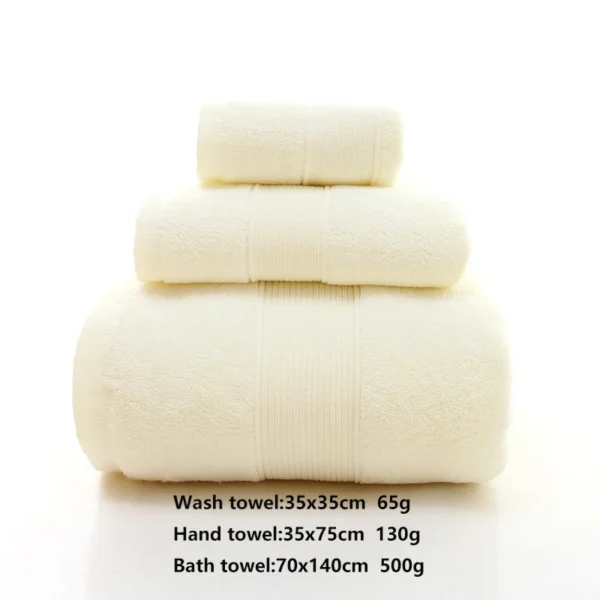 100% Baumwolle Handtücher Set, hochs aug fähige Badet uch Set Waschlappen 3 stücke Badet ücher Handtücher Home Hotel Erwachsenen Badet uch 4