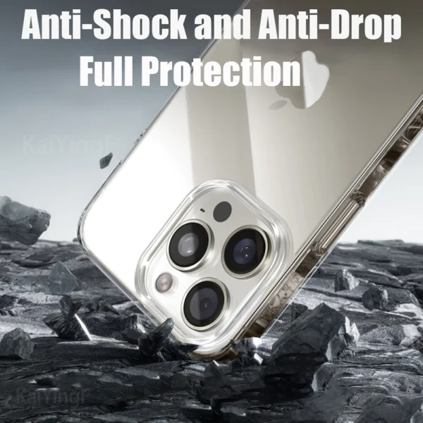 Luxus Transparent Fall Für iPhone 16 15 11 12 13 14 Pro Max Weiche TPU Silikon Für iPhone XR XS max 8 Plus Zurück Abdeckung Klar Fall 2