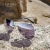 CAPONI Randlose männer Sonnenbrille Polarisierte Photochrome UV400 Outdoor Fahren Sonnenbrille Titan Legierung Mode Brillen BS22003