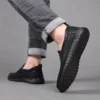Retro Penny Loafer Echtes Kuh Leder Klassische Schuhe Nähen Bequeme Männer Casual Slip-on Club Party Schuh Frühling Sommer 5