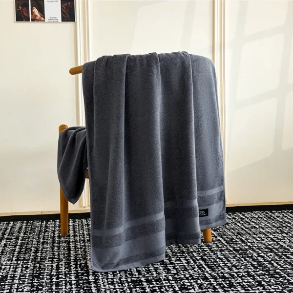 Langstapeliges Baumwollhandtuch, luxuriöses Badetuch, superweiche, saugfähige Badezimmerhandtücher, Zuhause, Badezimmer, Hotel, Sauna, Reisehandtuch 6