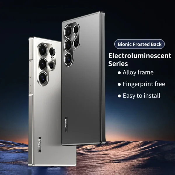 Mode Magnetische Schließen Aluminium Metall Fall Für Samsung Galaxy S25 Ultra S24 Ultra S23 S22 S21 Starke Drop Proof Abdeckung 2