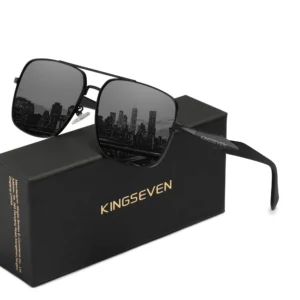 KINGSEVEN Mode Kausalen Sonnenbrille Männer Quadratischen Rahmen Anti-reflexion Polarisierte UV400 Objektiv Gläser Fahren Brillen