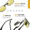Top Carbon faser Platz Fahren Photochrome Polarisierte Sonnenbrille Männer Tag Nacht Vision Brille sonnenbrille gafas de sol hombre 5