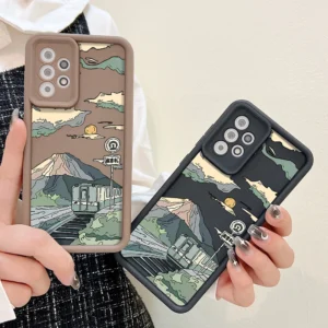 Landschafts fall für samsung galaxy s24 ultra s23 s22 plus s20 s21 fe abdeckung a55 a54 a53 a52 a51 a33 a34 a32 a35 a13 a14 a15 a21s