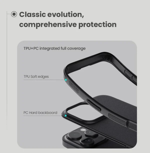 Für iPhone 16 Plus 16 Pro Max Nillkin Hülle Frosted Pro Hard Ultra 360 Thin Bumper Cases Schutz Rückseite für iPhone 16 4