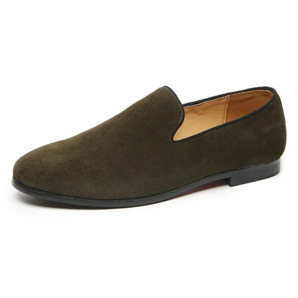 Herren-Freizeitschuhe, Wildleder, echtes Leder, Herren-Slipper, Party, Hochzeit, Loafer, Mokassins, Herren, leicht, bequem, zum Fahren 6