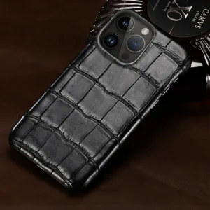 100 % natürliche Krokodilleder-Handyhülle für iPhone 16 15 Pro Max 14 12 Pro Max 13Pro 16 Plus 15Pro 16Pro 14Plus Luxus-Cover
