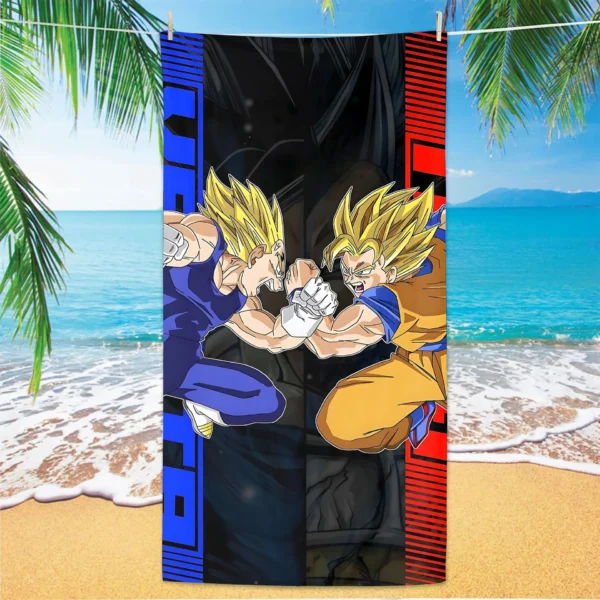 Strandtuch D-Dragon Balls für Bad Körperpflege Große Handtücher Home Badezimmer Set Zubehör Sauna Spa Turban zum Haartrocknen 3