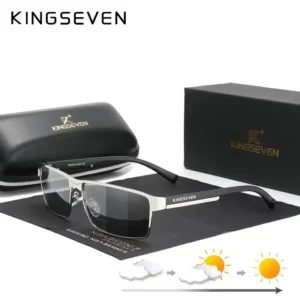 KINGSEVEN Mode Photochrome Sonnenbrille Männer Frauen Chameleon Polarisierte Pilot Sonnenbrille Anti-glare Fahren Brillen UV400