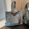 Damenhandtasche, Umhängetasche mit großem Fassungsvermögen, Tragetasche, geeignet für Arbeit, Reisen und den täglichen Gebrauch 3