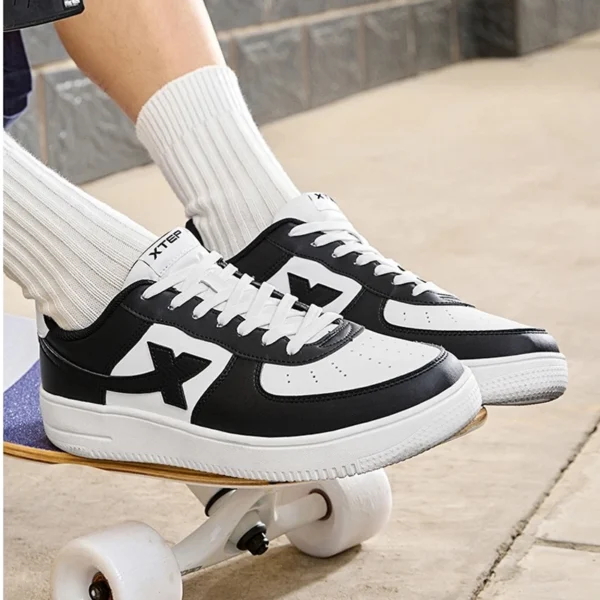 Xtep Frauen Männer Skateboard Schuhe Non-Slip Casual Weiß Paar Skate Turnschuhe Männlich Weiblich Luxus Marke Schuhe 881219319851 6