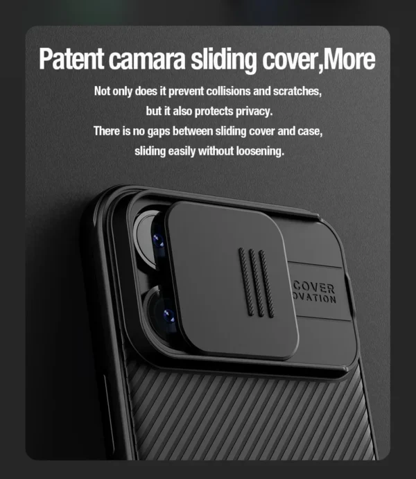 Nillkin Für iPhone 16 Pro Max 15 Pro Max 14 Pro 13 Serie mit Slide Kamera Schutz Telefon Abdeckung für iPhone 16 Pro 15 Plus 3