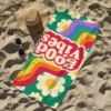 M-Mehrfarbiges Schriftdesign-Handtuch für den Strand, schnell trocknend, weiche Poolhandtücher, Geschenk für Reisen, Fitnessstudio, Dusche, Camping, Sport 5