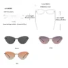 GCV Brandneue 2-in-1-polarisierte Sonnenbrille für Damen, Anti-Blaulicht-Brille, Schmetterlingsrahmen, multifunktional, medizinische Anwendbarkeit 5
