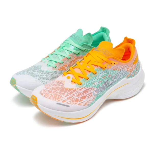 ONEMIX Marathon Carbon Platte Laufschuhe Stoßdämpfung Ultra-licht Sport Schuhe Rebound Technologie Outdoor Männer Turnschuhe 5