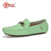 YRZL Loafer Herren Handgefertigte PU-Leder Loafer Casual Driving Flats Slip-on-Schuhe Luxuriöse bequeme Mokassins Weiße Loafer Schuhe Herren 4
