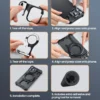 Eary für iPhone 16/15/Pro Max Stoßstangen etui mit Magnetst änder rahmenlose flüssige Metall stoß feste minimalist ische Telefon abdeckung 6