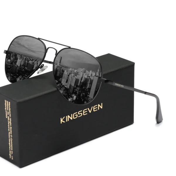 KINGSEVEN Männer Pilot Sonnenbrille Polarisierte Anti-UV400 Männliche Gläser Angeln Fahren Brillen Oculos de sol 4