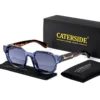 CATERSIDE Punk Quadratische Sonnenbrille Männer Vintage Dicken Rahmen Hochwertige Retro frauen Sonnenbrille Party und Urlaub Reise Brillen