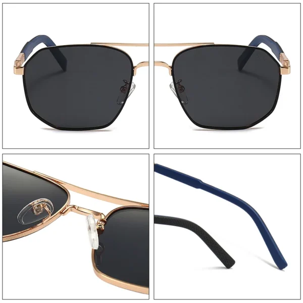 GCV 2021 Marke Klassische Pilot Quadrat Polarisierte Sonnenbrille Metall Rahmen männer Fahren Männliche Sonnenbrille Brillen UV Blockieren Luxus 4