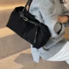 Damen-Umhängetasche aus Wildlederimitat, modische Vintage-Wildleder-Einkaufstasche, große Kapazität, Tasche mit Griff oben, Damen-Reise-Pendler-Handtaschen 4