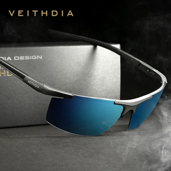 VEITHDIA Sonnenbrille Sport Aluminium Magnesium männer Outdoor Radfahren Polarisierte UV400 Fahren Sonnenbrille Brillen Für Männliche VT06588 3