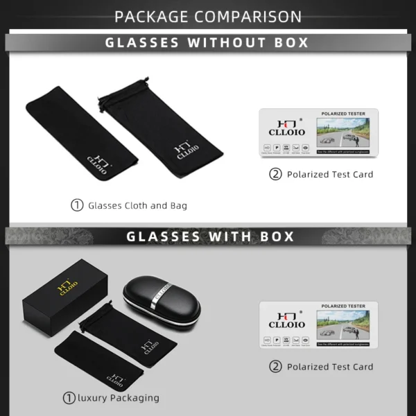 CLLOIO Top Qualität Aluminium Polarisierte Photochrome Sonnenbrille Männer Randlose Tag Nacht Fahren Brille Anti-Glare Chameleon Brillen 6