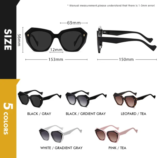 LIOUMO Luxus Marke Design Sonnenbrille Für Frauen Polarisierte Mode Damen Gradienten Gläser Anti-Glare Fahren Brille zonnebril 4