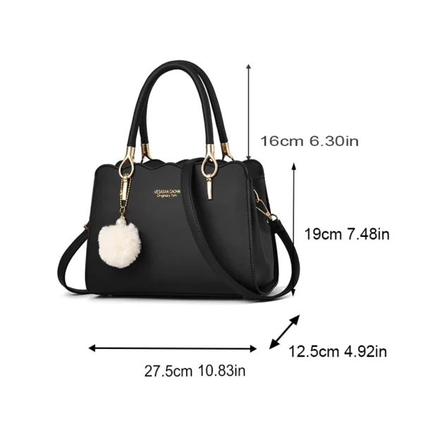Neue Mode Mittleren Alters Mutter Schulter Umhängetasche Große Kapazität frauen Handtasche mit Anhänger 6