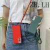 Riemens chnur Ketten etui für Samsung Galaxy S23 S21fe A55 A35 A14 A15 A13 A52 A72 A50 A70 A31 5g Halskette Lanyard Seil matte Abdeckung 2