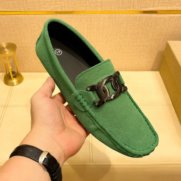 YRZL Herren-Loafer, handgefertigt, Wildleder, Slip-on-Fahrschuhe, bequem, atmungsaktiv, luxuriöse Bootsschuhe für Herren, große Größe 48 2