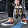 Hochwertige Paare Luxus Pailletten Schuhe Trend Farbe Passenden Niedrigen Skateboard Turnschuhe Mann Bequeme Weiche Glänzende Schuhe Für Männer 6