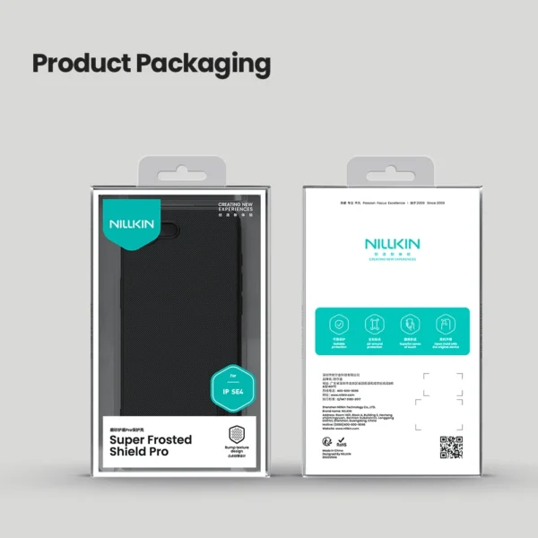 Nillkin Hülle für iPhone 16e, magnetische Ladehülle, super mattiertes Schild, harter PC, kratzfeste Rückseite 5