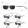 VEITHDIA Vintage Unisex Polarisierte Sonnenbrille Edelstahlrahmen Hochauflösende Nylonlinse UV400 Brillen für Männer/Frauen 8245 4