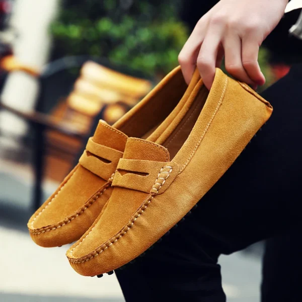 Marke Frühling Sommer Heißer Verkauf Mokassins Männer Faulenzer Hohe Qualität Aus Echtem Leder Schuhe Männer Wohnungen Leichte Fahren Schuhe 5
