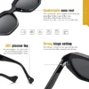 LIOUMO Luxus Marke Design Sonnenbrille Für Frauen Polarisierte Mode Damen Gradienten Gläser Anti-Glare Fahren Brille zonnebril 5