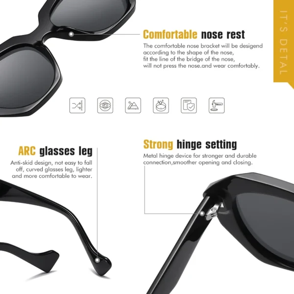 LIOUMO Luxus Marke Design Sonnenbrille Für Frauen Polarisierte Mode Damen Gradienten Gläser Anti-Glare Fahren Brille zonnebril 5
