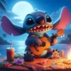 Stitch Lilo & Stitch 5D-Diamant-Malerei-Set zum Selbermachen, Diamant-Stickerei, Kreuzstich, handgefertigte Kunst, Geschenk, Basteln, Heimdekoration