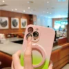 Für iPhone 15 Pro Max Luxus Magsafe Magnetischer Ständer Flüssigsilikon Handyhülle für iPhone 11 12 13 14 16 Plus Schutzhülle 6