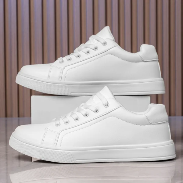 Männer Schuhe Bequeme Casual Skateboard Schuhe Männer Weiß Schwarz Feste Freizeit Turnschuhe Leichte Wanderschuhe Tenis Masculino 5