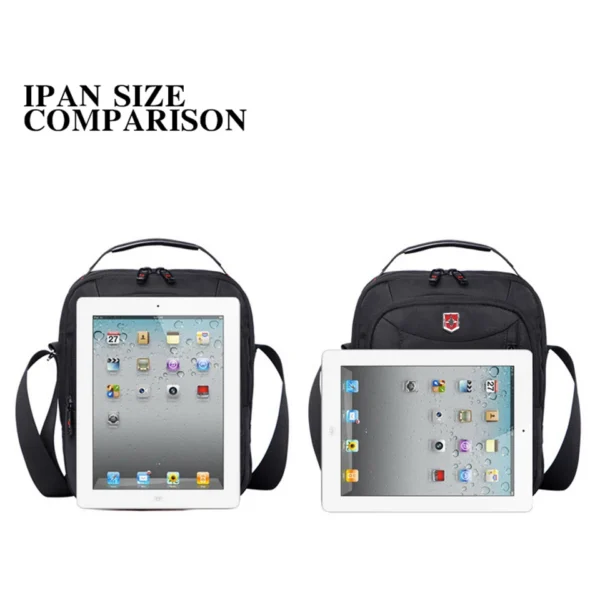 Schweizer wasserdichte Oxford Herren Umhängetasche Multifunktions Business Casual Aktentasche Tasche Reise männliche Umhängetasche Mode Handtasche 6