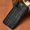 100% echte Krokodil leder Handy hülle für iPhone 16 15 11 12 13 14 Pro Max 15Pro 16 plus Luxus stoß feste Rückseite