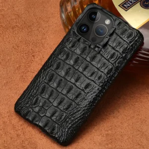 100% echte Krokodil leder Handy hülle für iPhone 16 15 11 12 13 14 Pro Max 15Pro 16 plus Luxus stoß feste Rückseite