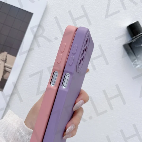 Bunte dünne weiche Silikon hülle für Samsung Galaxy S24 S23 Fe S22 S21 A55 A54 A55 A53 A52 A51 A13 Candy Cover Kameras chutz 5